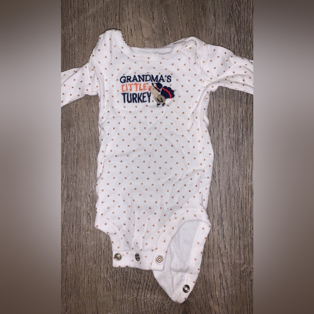 Carters newborn thanksgiving onsie and matching pants